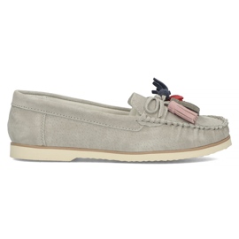 Læder loafers Filippo DP3512 / 22 Gr grå