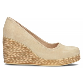 Lædersko Filippo DP3521 / 22 Be Su beige
