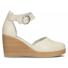 Lædersandaler Filippo DP3519 / 22 Vær beige