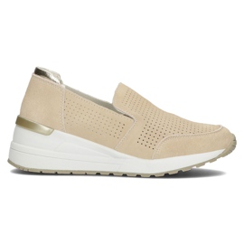 Lædersko Filippo DP3537 / 22 Be beige