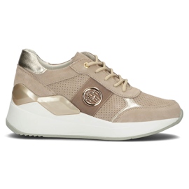 Lædersneakers Filippo DP3553 / 22 Be beige