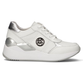 Lædersneakers Filippo DP3553 / 22 Wh hvid
