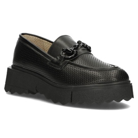 Lædersko Filippo DP3910 / 22 Bk sort