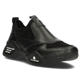 Lædersko Filippo DP3911 / 22 Bk sort
