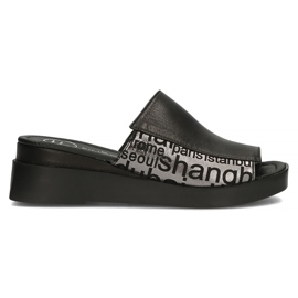 Læder hjemmesko Filippo DK3921 / 22 Bk sort