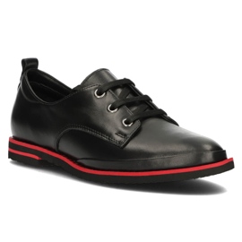 Lædersko Filippo DP3917 / 2022 Bk sort