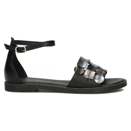 Filippo DS1286 / 22 Bk Mlt Flerfarvede sandaler sort