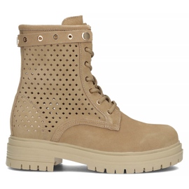 Læderstøvler Filippo DBT3716 / 22 Be beige