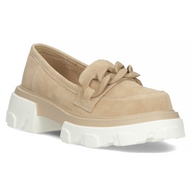 Lædersko Filippo DP3718 / 22 Be beige