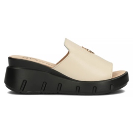 Læder hjemmesko Filippo DK3596 / 22 Be beige