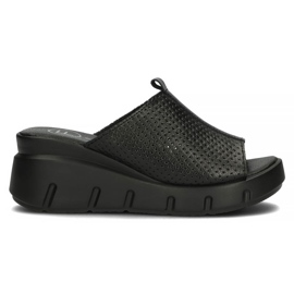 Læder hjemmesko Filippo DK3594 / 22 Bk sort