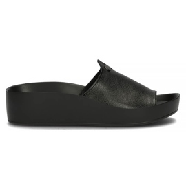 Læder hjemmesko Filippo DK2059 / 22 Bk sort