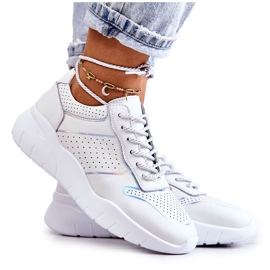 S.Barski Klassiske damesneakers Hvid Carly