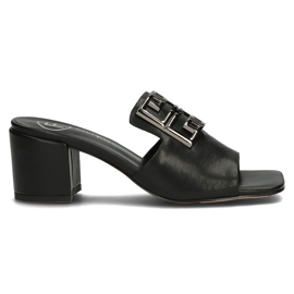 Læder hjemmesko Filippo DK3731 / 22 Bk sorte