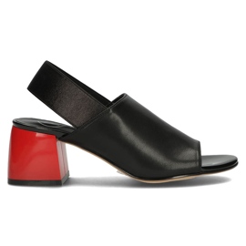 Lædersandaler Filippo DS3729 / 22 Bk sorte