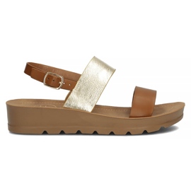 Filippo DS3612 / 22 Br brune sandaler gylden
