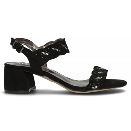 Filippo DS3606 / 22 Bk sorte sandaler