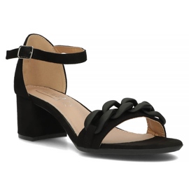 Filippo DS3708 / 22 Bk sorte sandaler