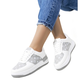 Djenna kvinders hvide og grå sneakers