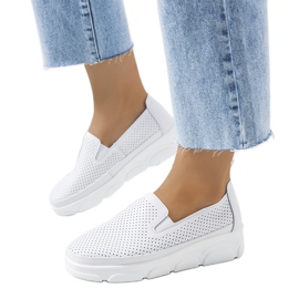Velders sneakers i hvid læder