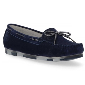 Læder loafers Filippo DP1203 / 20 Nv marineblå marine blå