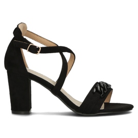 Filippo DS3665 / 22 Bk sorte sandaler