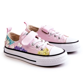 PA1 Børnesneakers Stofprint Pink Buster lyserød