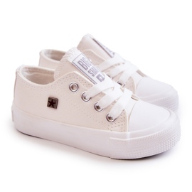 Øko-læder sneakers til børn Big Star JJ374310 Hvid