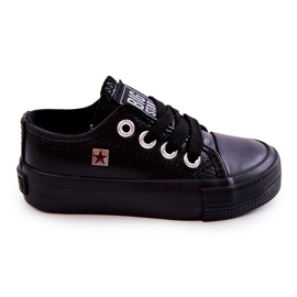 Børne lædersneakers Big Star JJ374311 Sort