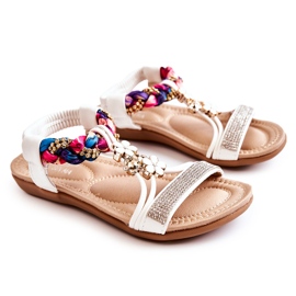 Hvide Sammi Slip On-sandaler til børn