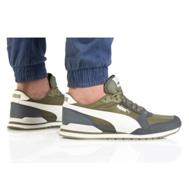 Puma St Runner V3 Nl M 384857 05 hvid grå grøn