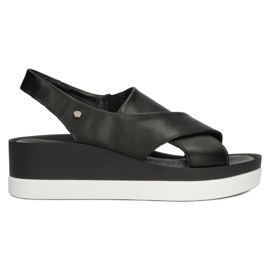 Lædersandaler Filippo 40256 sort