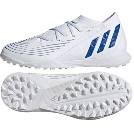 Adidas Predator Edge.3 Tf Jr GZ2896 fodboldstøvler hvid hvid