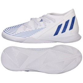 Adidas Predator Edge.3 In Jr GX2647 fodboldstøvler hvid hvid