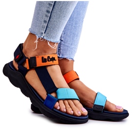 Sportssandaler til kvinder Lee Cooper LCW-22-34-0953L Multicolor marine blå blå orange