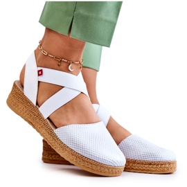 Moderigtige espadriller til kvinder Big Star JJ276036 Hvid