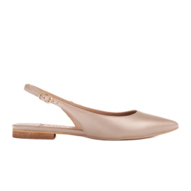 Marco Shoes Sandaler i naturlæder i gylden farve 1965P-1232-1 beige