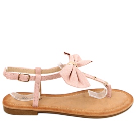 Flip-flops med Megi Champagne sløjfe lyserød