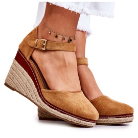 PS1 Kvinders brune espadriller på en Tamarill-kile