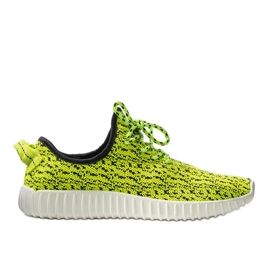 Neongrønne Bekking sneakers til mænd sort