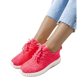 Pink neon sneakers fra Mulder lyserød