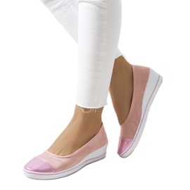 Pink Barrie wedge sneakers lyserød