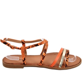 Bavi Orange damesandaler