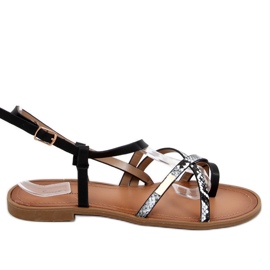 Trudy Black damesandaler sort