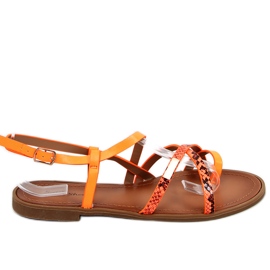 Trudy Orange damesandaler