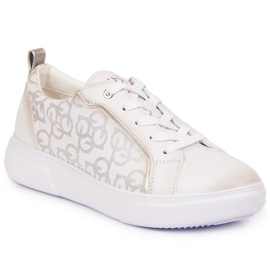 Sneakers hvide Bugatti W JJ253151 beige gylden