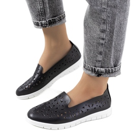 Sorte Borg gennembrudte sneakers
