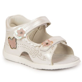 Velcro hvide sandaler Hos American Club
