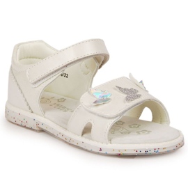 Velcro hvide sandaler Hos American Club
