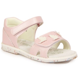 Velcro sandaler lys pink At the American Club lyserød